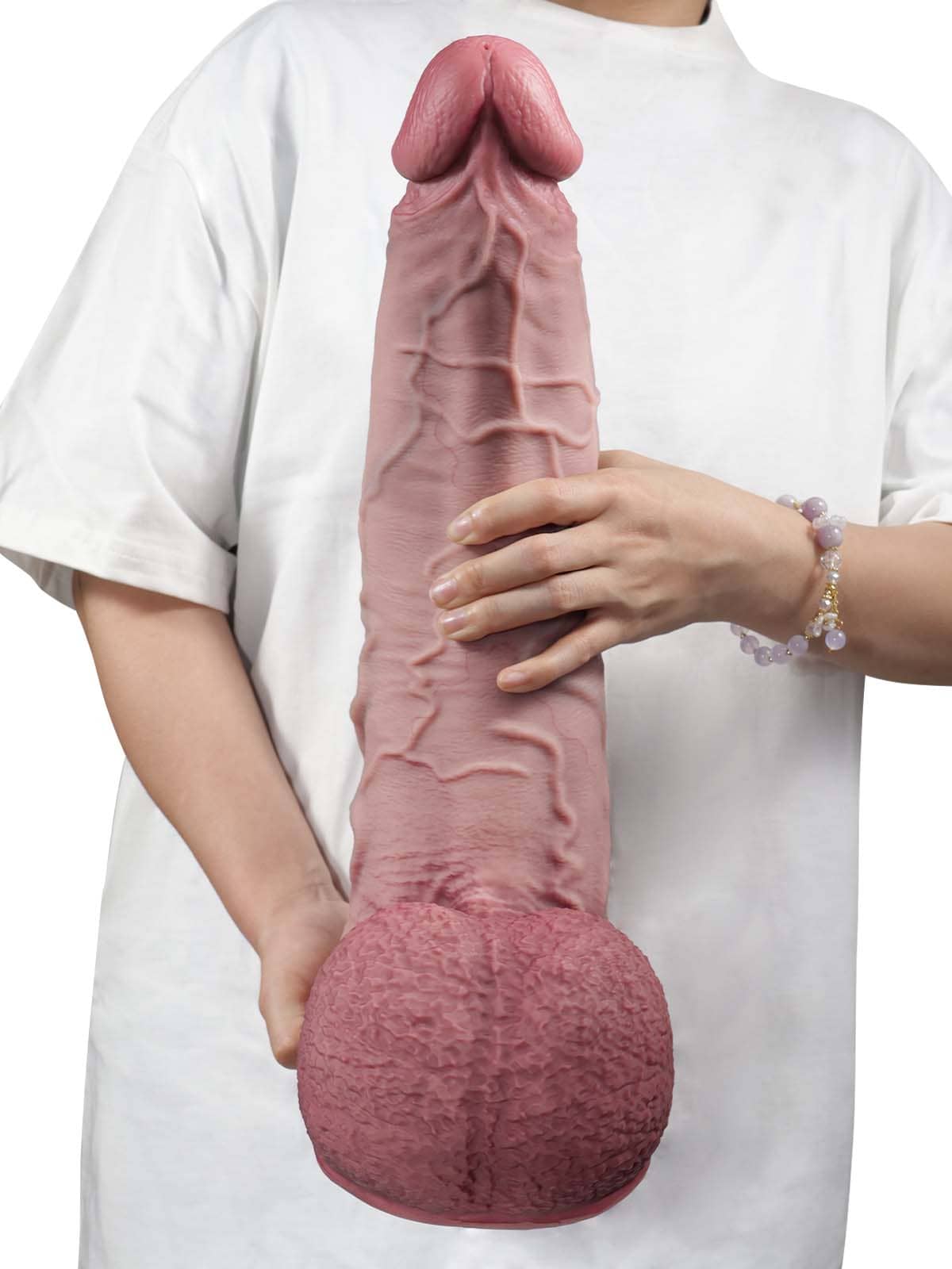Galaxy 16" * 3.7" The World Huge Curved Anal Suction Cup Dildo