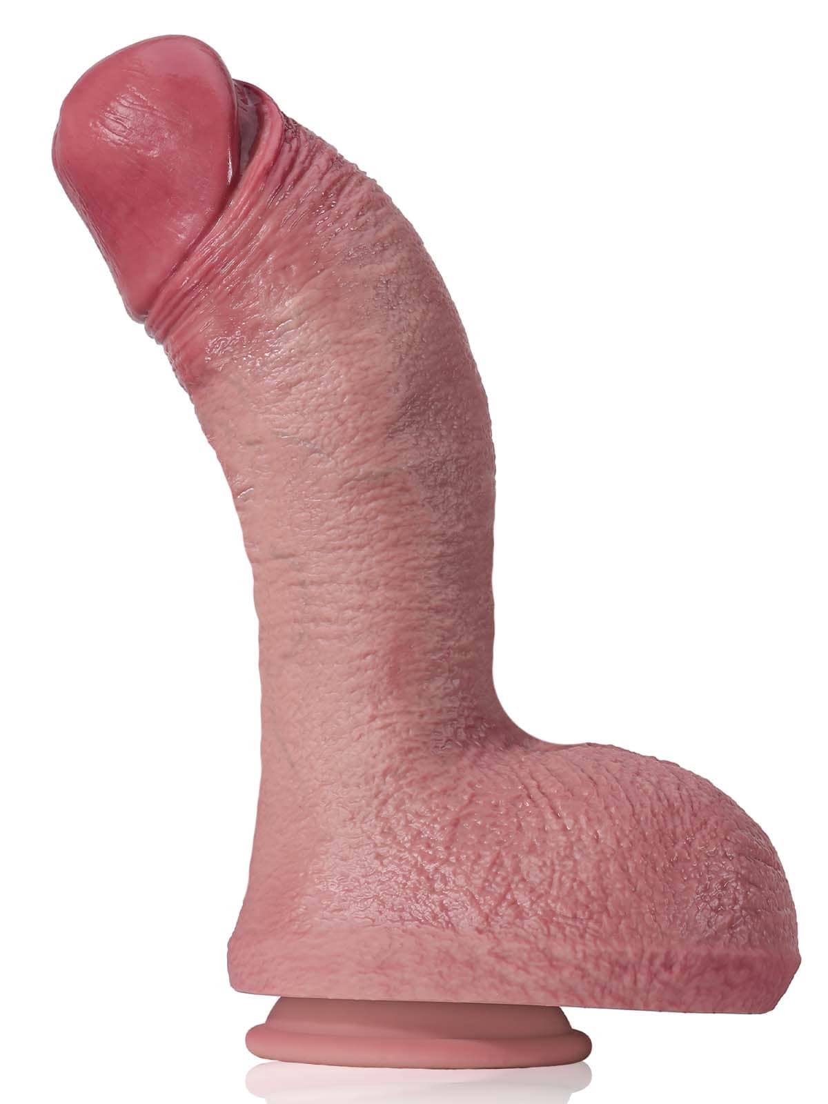 Jake 10.8" x 3" Extra Thick & Large Liquid Silicone Realistic Biggest Girth Anal Dildo