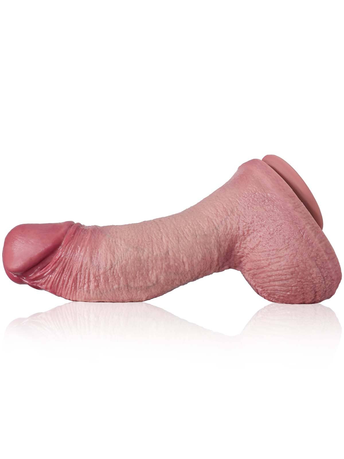 Jake 10.8" x 3" Extra Thick & Large Liquid Silicone Realistic Biggest Girth Anal Dildo