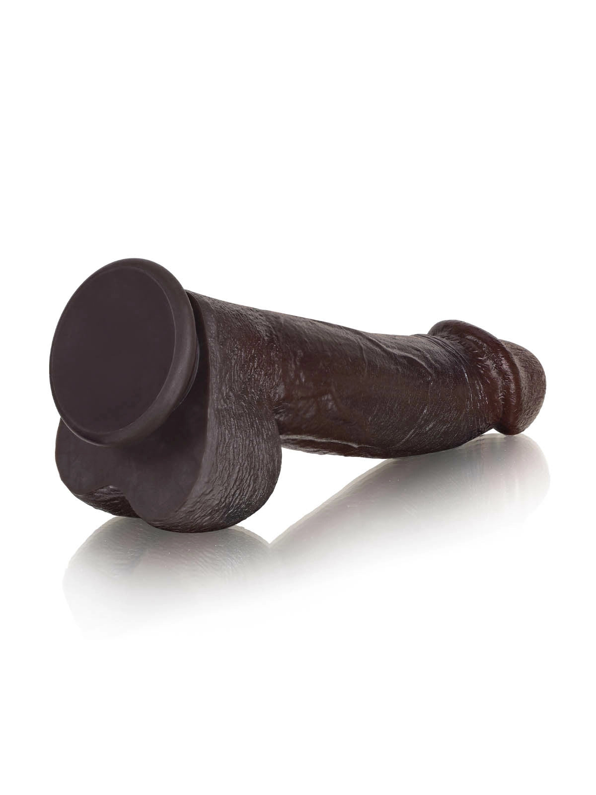 Jake | 8.3" x 1.7" - G Spot Flesh Curved Black Dildo With Metal Keel Bendable
