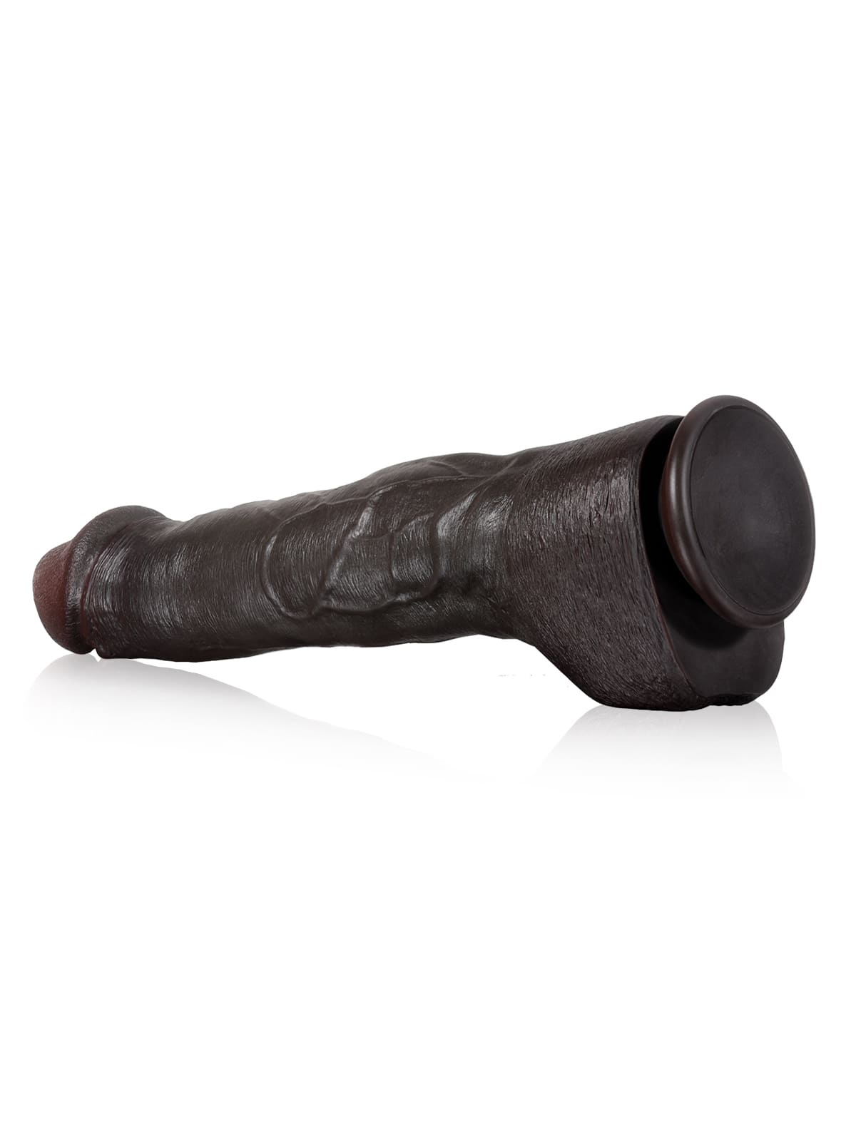 Jeff 12" x 2" Huge Anal Dildo With Metal Keel Bendable