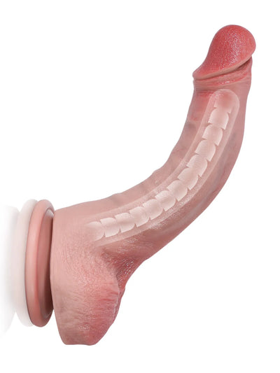 Jodie | 8.3" x 1.5" - Soft Silicone Flexible Thin Dildo With Keel