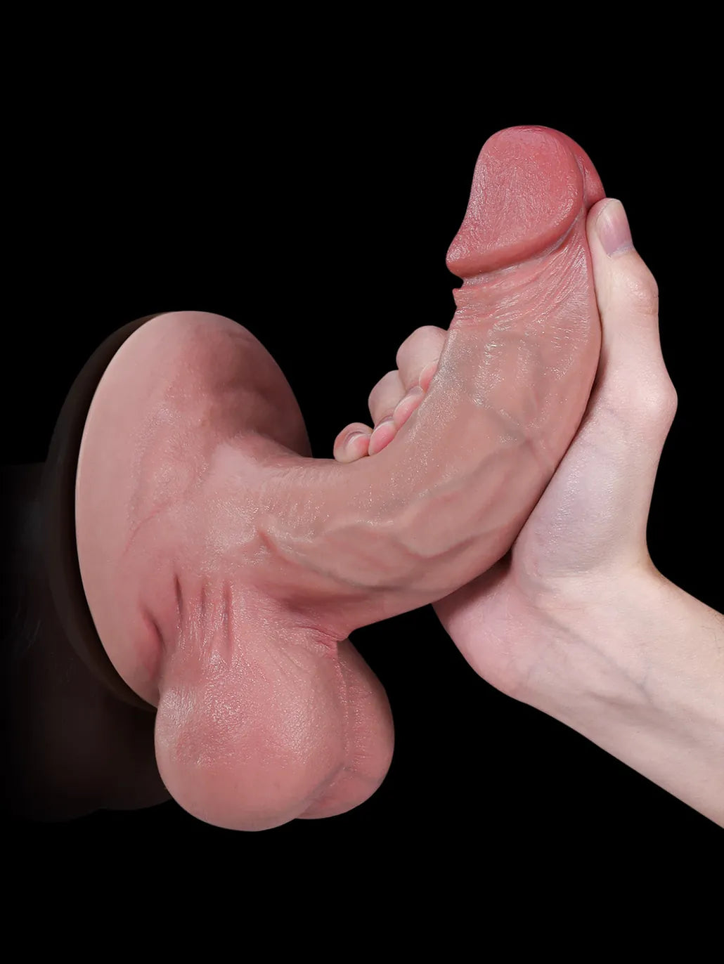 John | 7.95" x 2" - Thick White Realistic Feeling Dildo With Big Balls