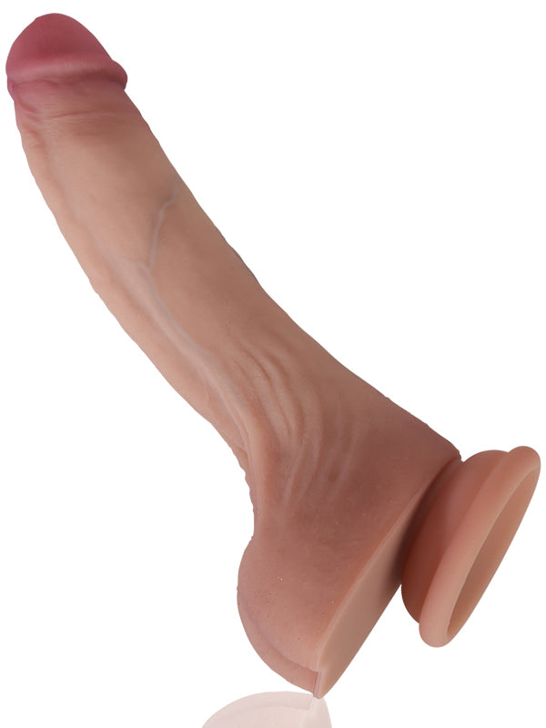 Bogann Smith 6" x 1.2" Feoil Cosúil le Bod Beag Dildo Le Liathróidí Saggy Luascadh