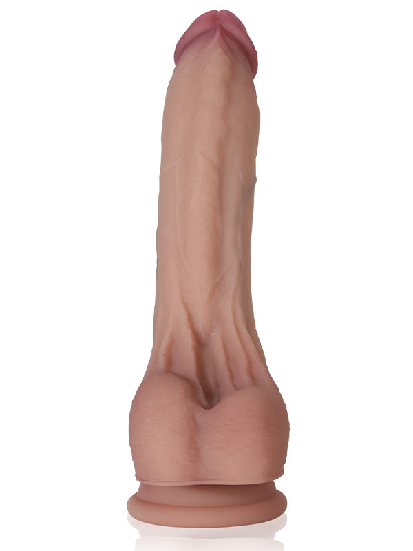 Bogann Smith 6" x 1.2" Feoil Cosúil le Bod Beag Dildo Le Liathróidí Saggy Luascadh