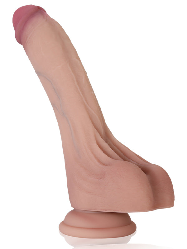 Bogann Smith 6" x 1.2" Feoil Cosúil le Bod Beag Dildo Le Liathróidí Saggy Luascadh