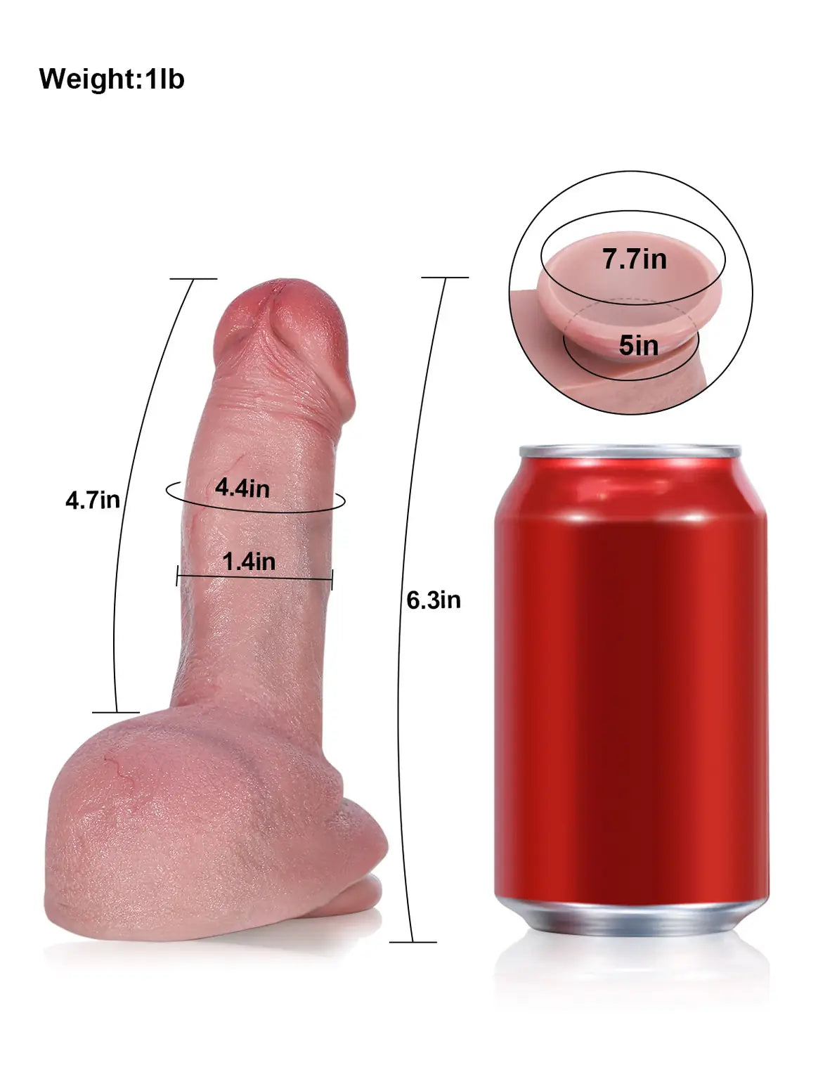 6.3" x 1.4" - Realdick Flesh So Small Soft Thin Beginner Dildo