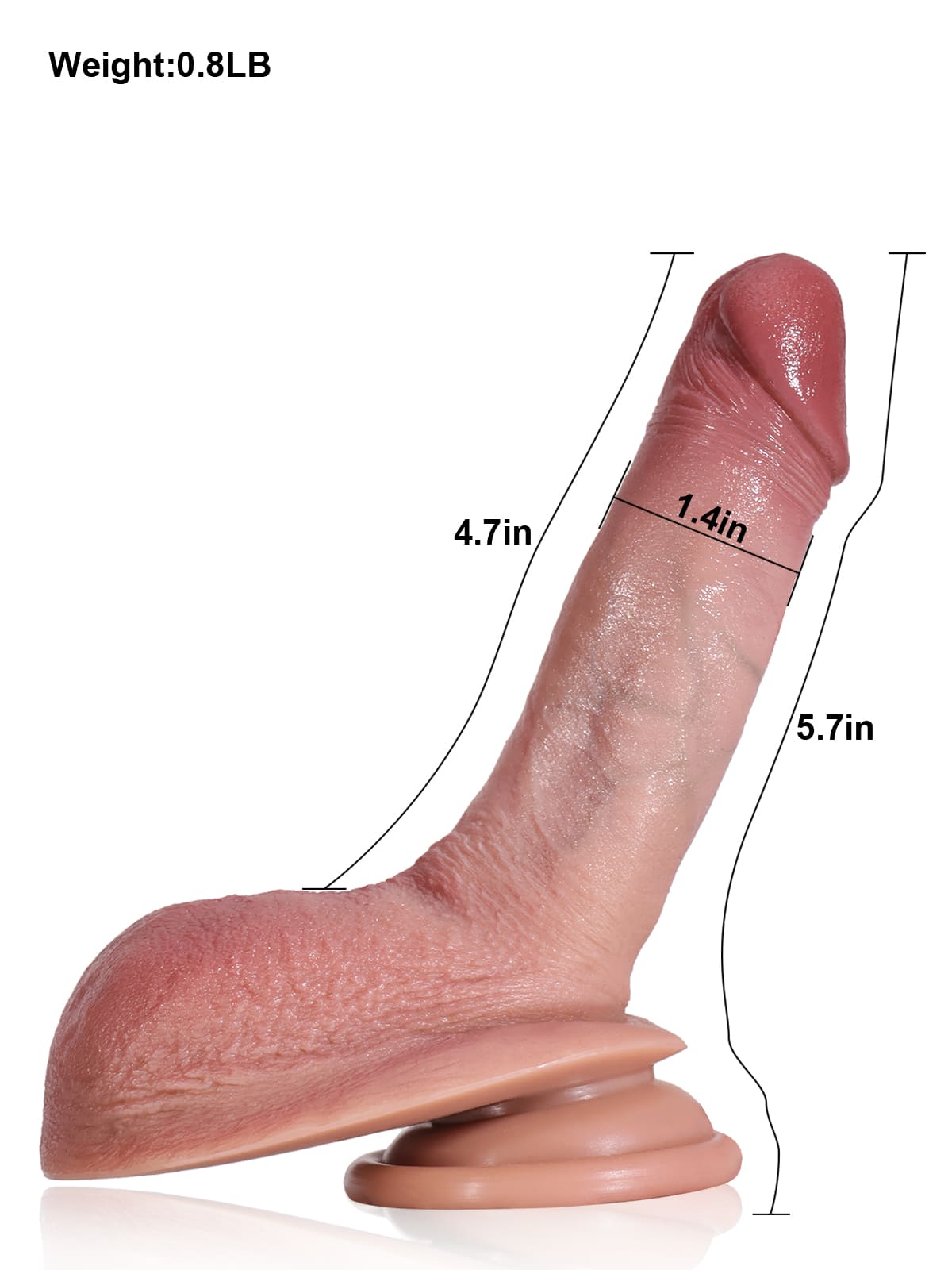 Julian 5.7" x 1.4" Flesh So Small Soft Thin Beginner Dildo