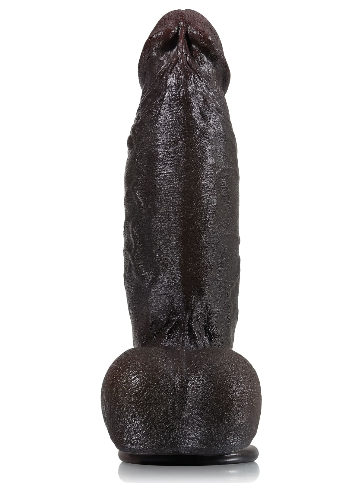 Kimi 8.6" x 2.2" Realistic Soft Black Like Thick Short Fat Dildo