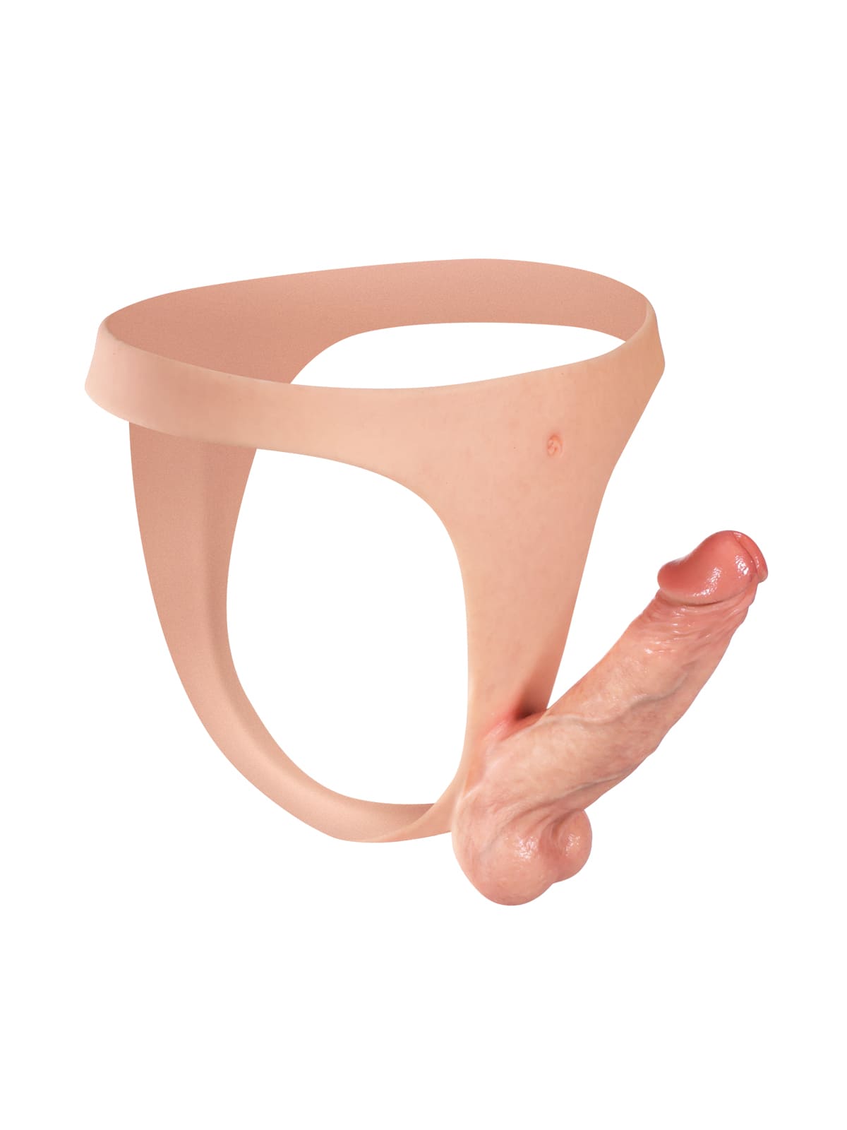 Nick Realistic Silicone Strapped Dirty Penis, Sexy Thong Style With 6.3" x 1.5" Dildo