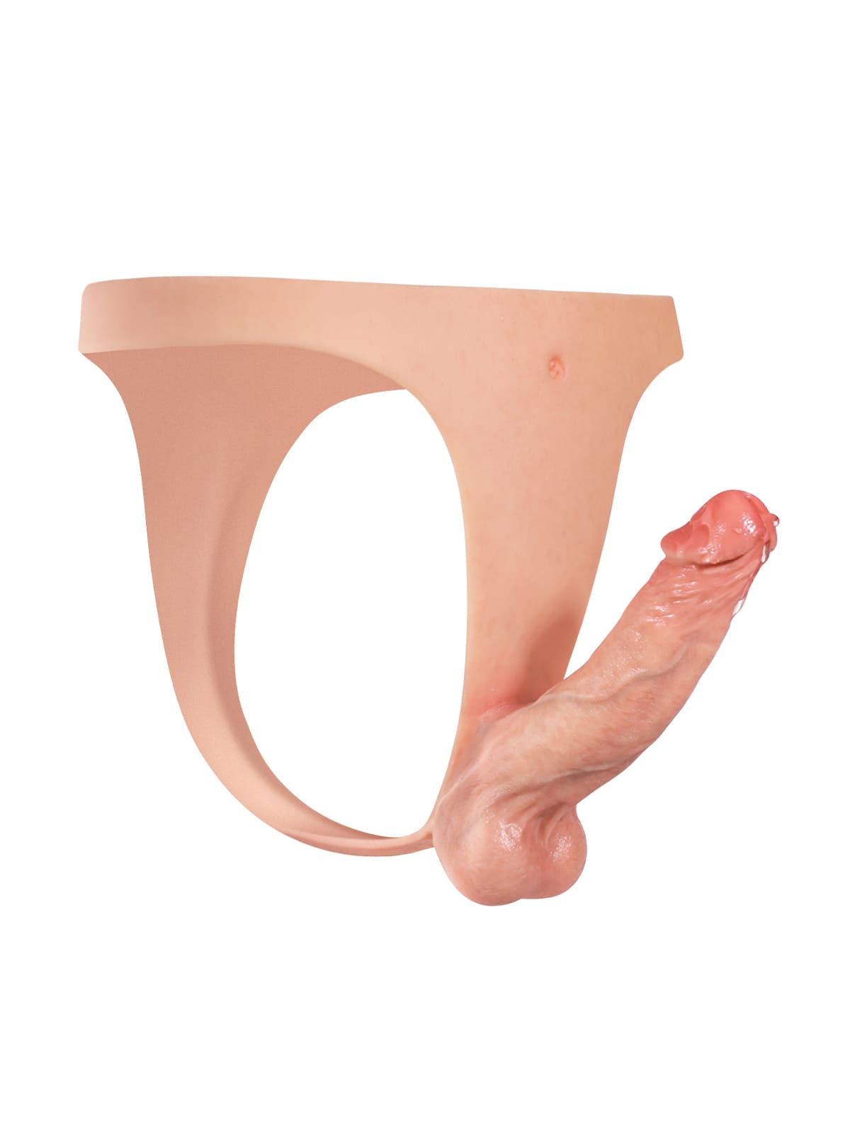 Nick Realistic Silicone Strapped Dirty Penis, Sexy Thong Style With 6.3" x 1.5" Dildo