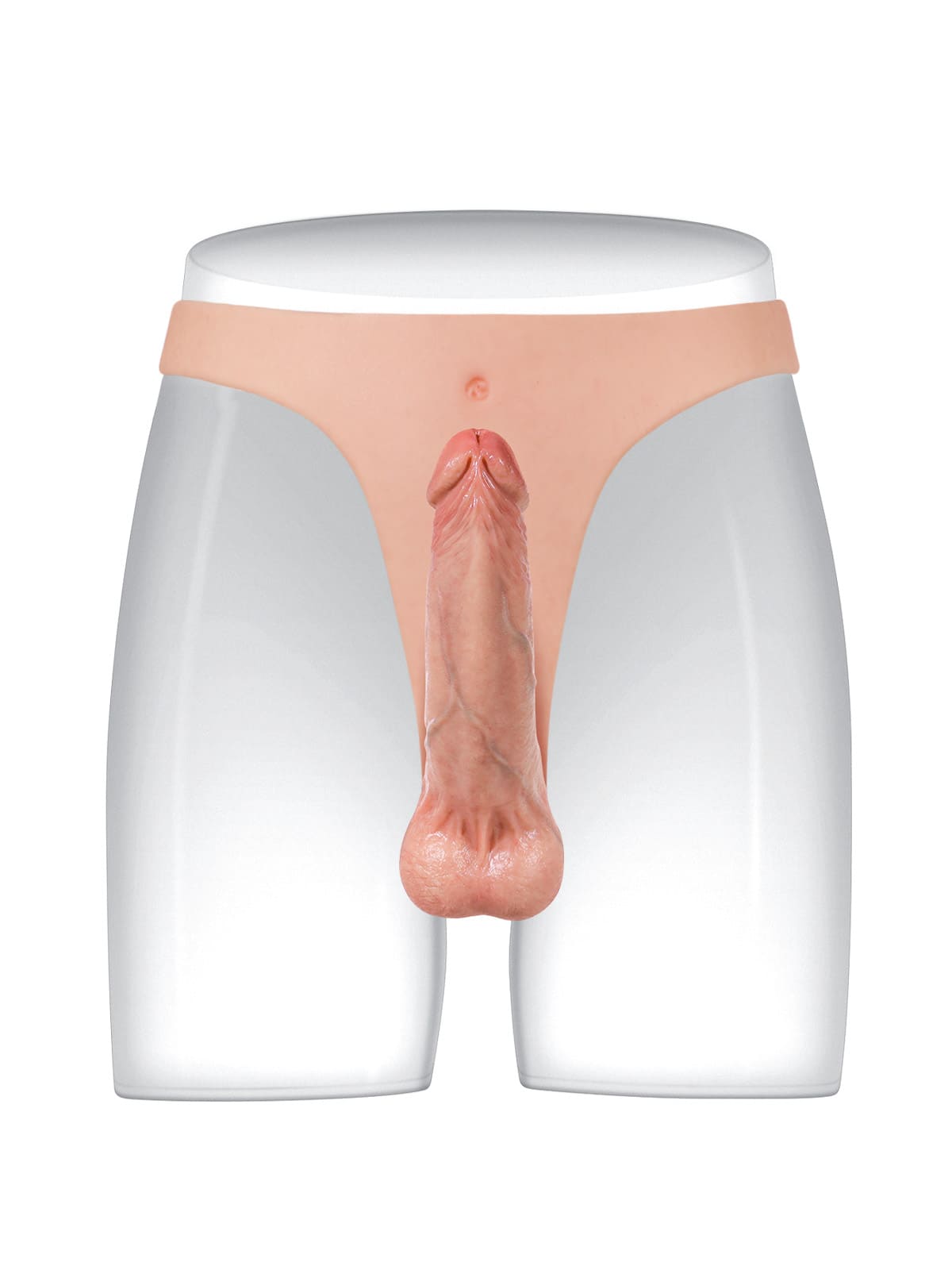 Nick Realistic Silicone Strapped Dirty Penis, Sexy Thong Style With 6.3" x 1.5" Dildo