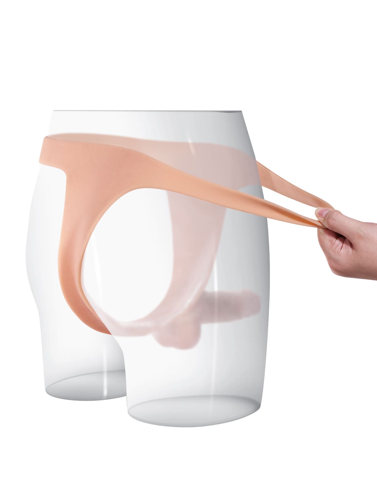 Nick Realistic Silicone Strapped Dirty Penis, Sexy Thong Style With 6.3" x 1.5" Dildo