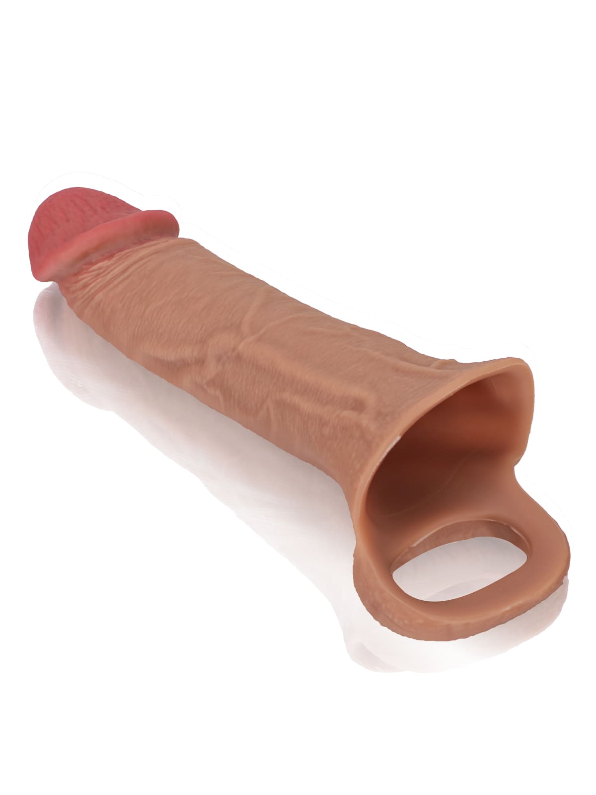 Perfect 8” Length x 5.9” Girth M/L Size Penis Sleeve With Ejaculatory Hole