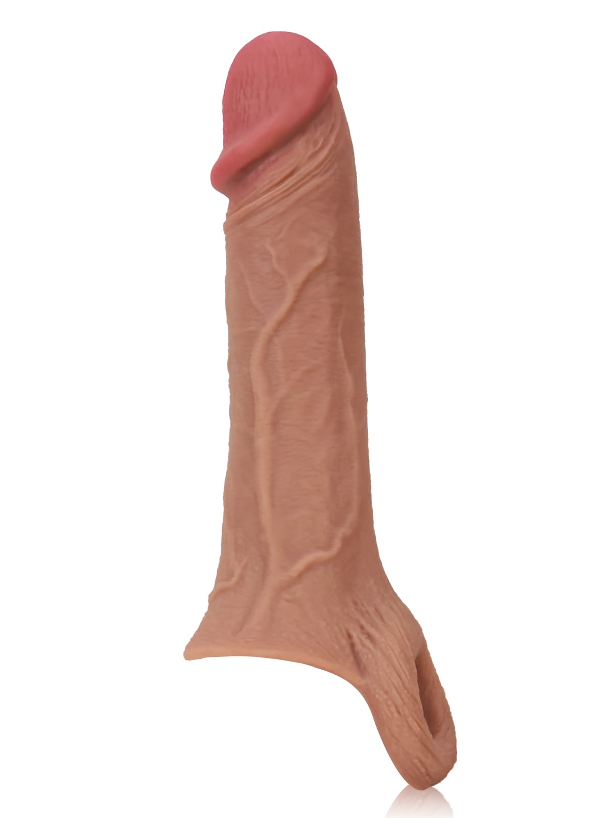 Perfect 8” Length x 5.9” Girth M/L Size Penis Sleeve With Ejaculatory Hole