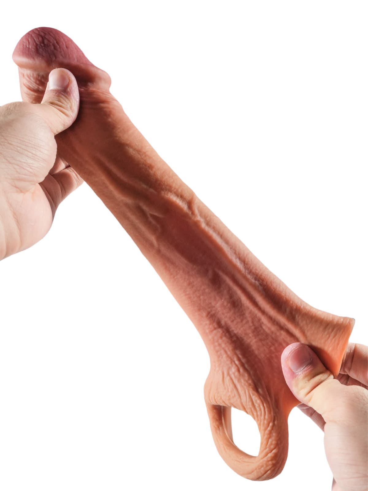 Perfect 8” Length x 5.9” Girth M/L Size Penis Sleeve With Ejaculatory Hole