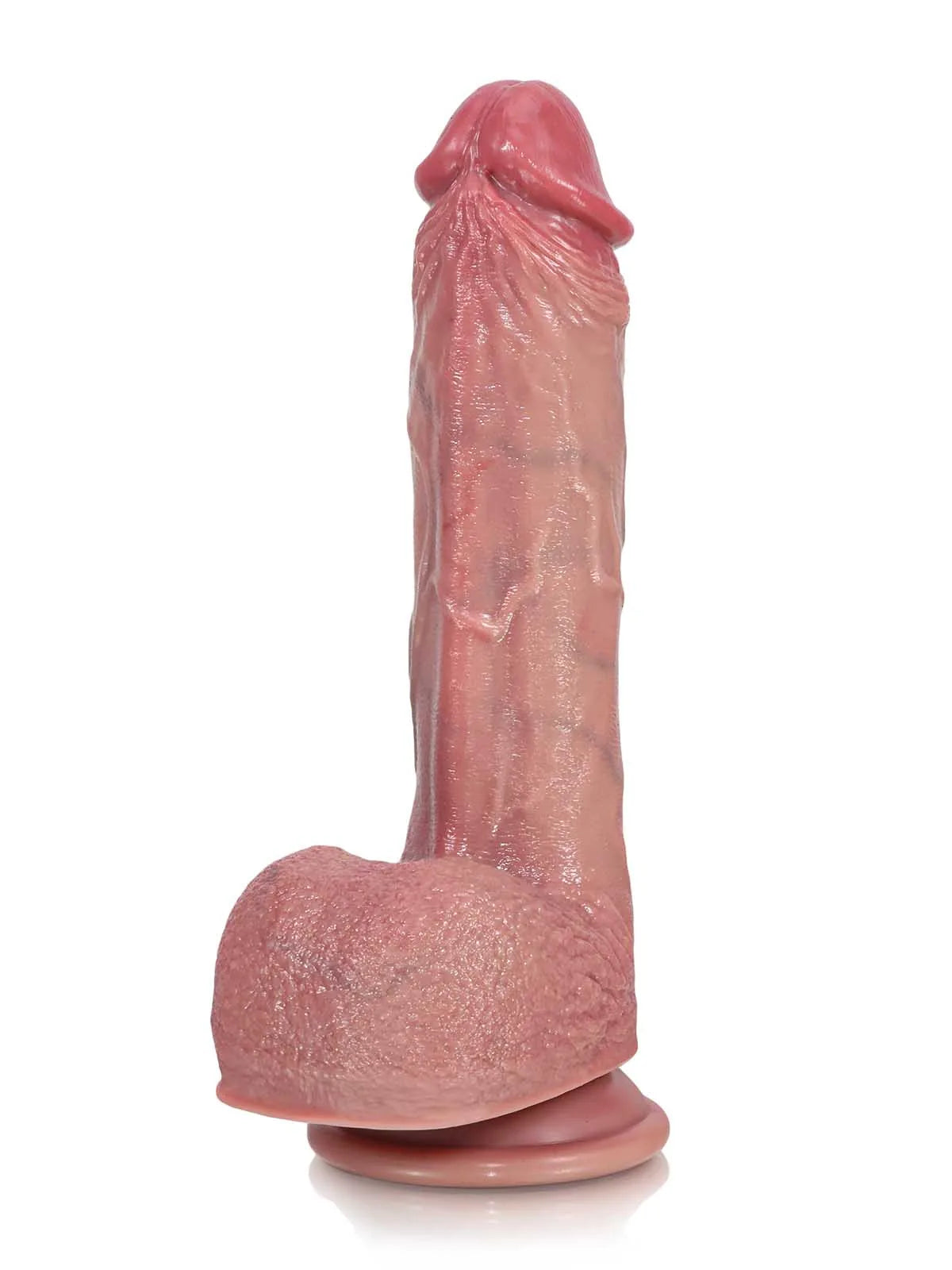 Leon | 8.8" x 1.8" Soft Thrusting Realistic Dildo with Heating and Vibration