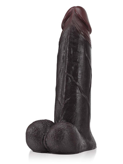 10.8" x 2.5" Sliding Skin Vac-U-Lock BBC Dildo With Moving Balls & Suction Cup