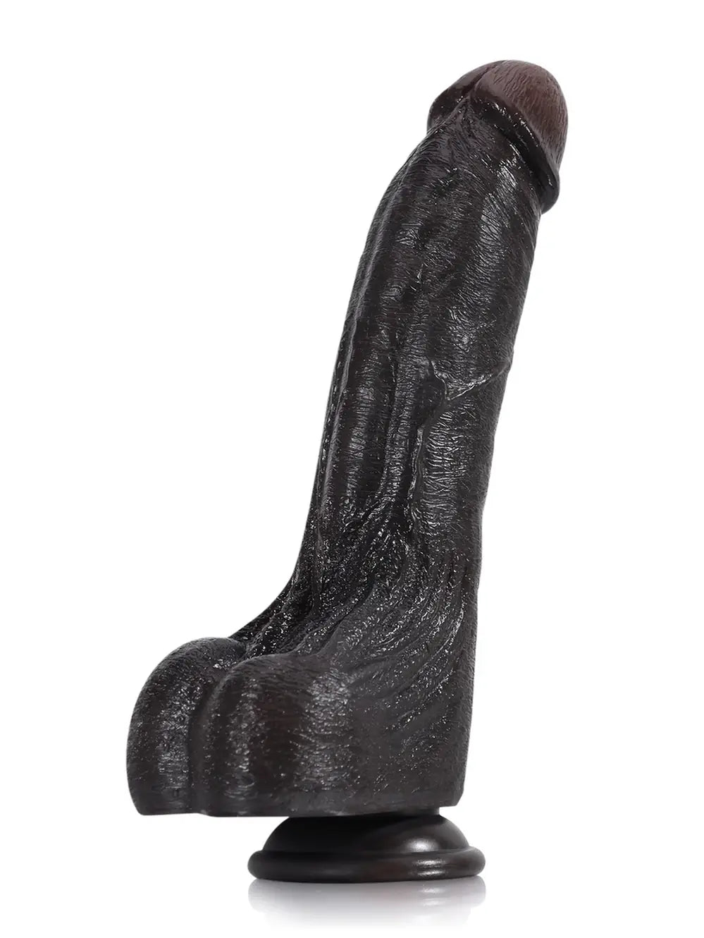 Cameron | 9.5" x 2" - Black Ultra Realistic Real Feel Dildo