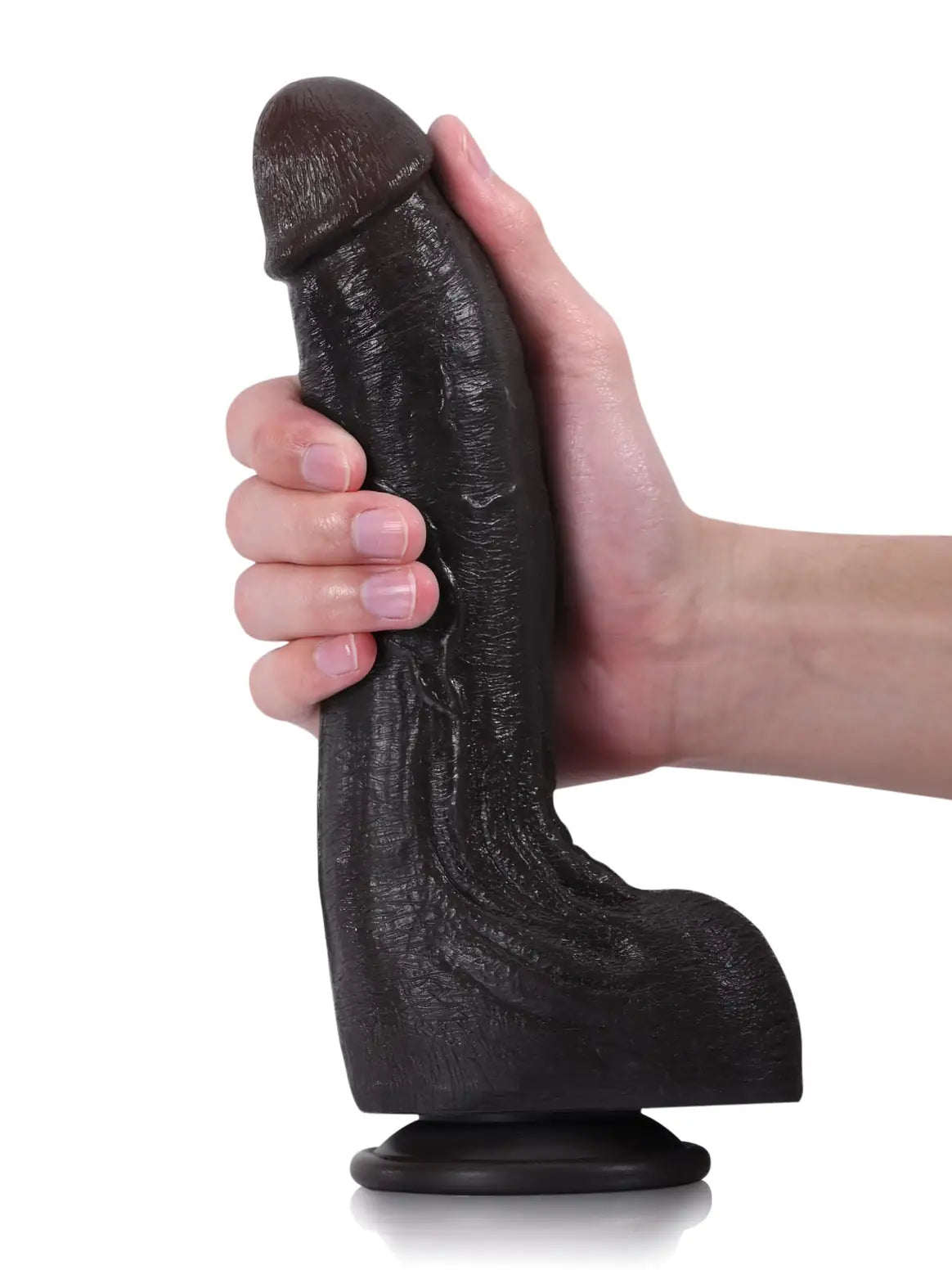 Cameron | 9.5" x 2" - Black Ultra Realistic Real Feel Dildo