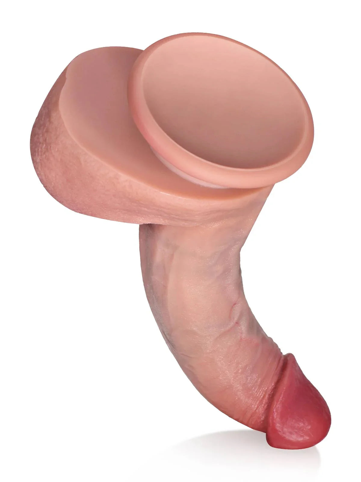 Ellio | 7.7" x 1.6" Curved Beginner Realistic Dildo with Soft Balls