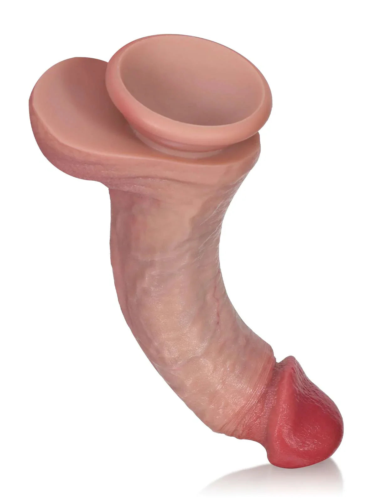 7.7" x 1.6" Tapered Ridged Full Bulge Realistic Soft Touch Dildo