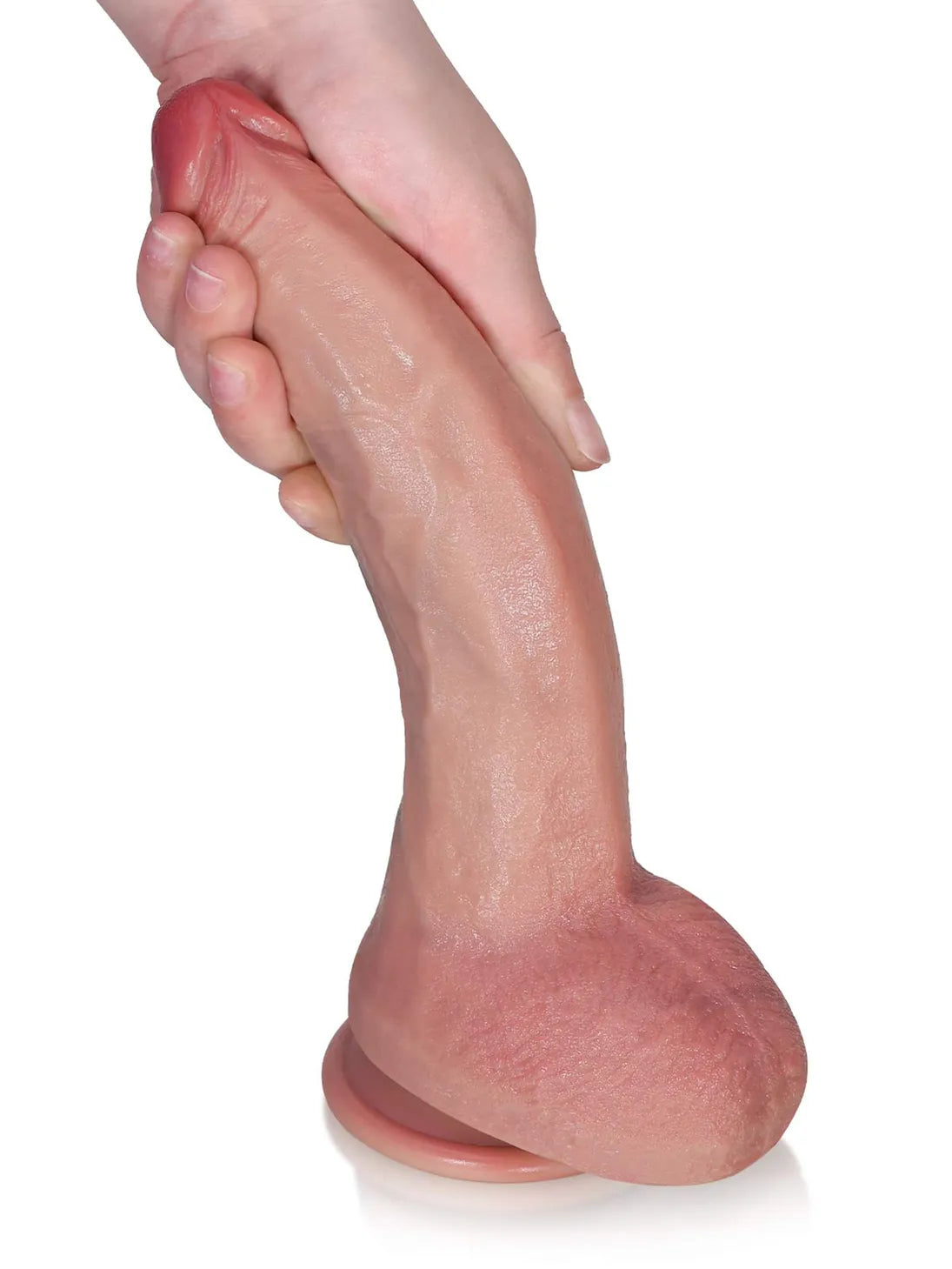 Tristan | 9.5" x 1.8" Long Veined Realistic Dildo with Pronounced Ridge