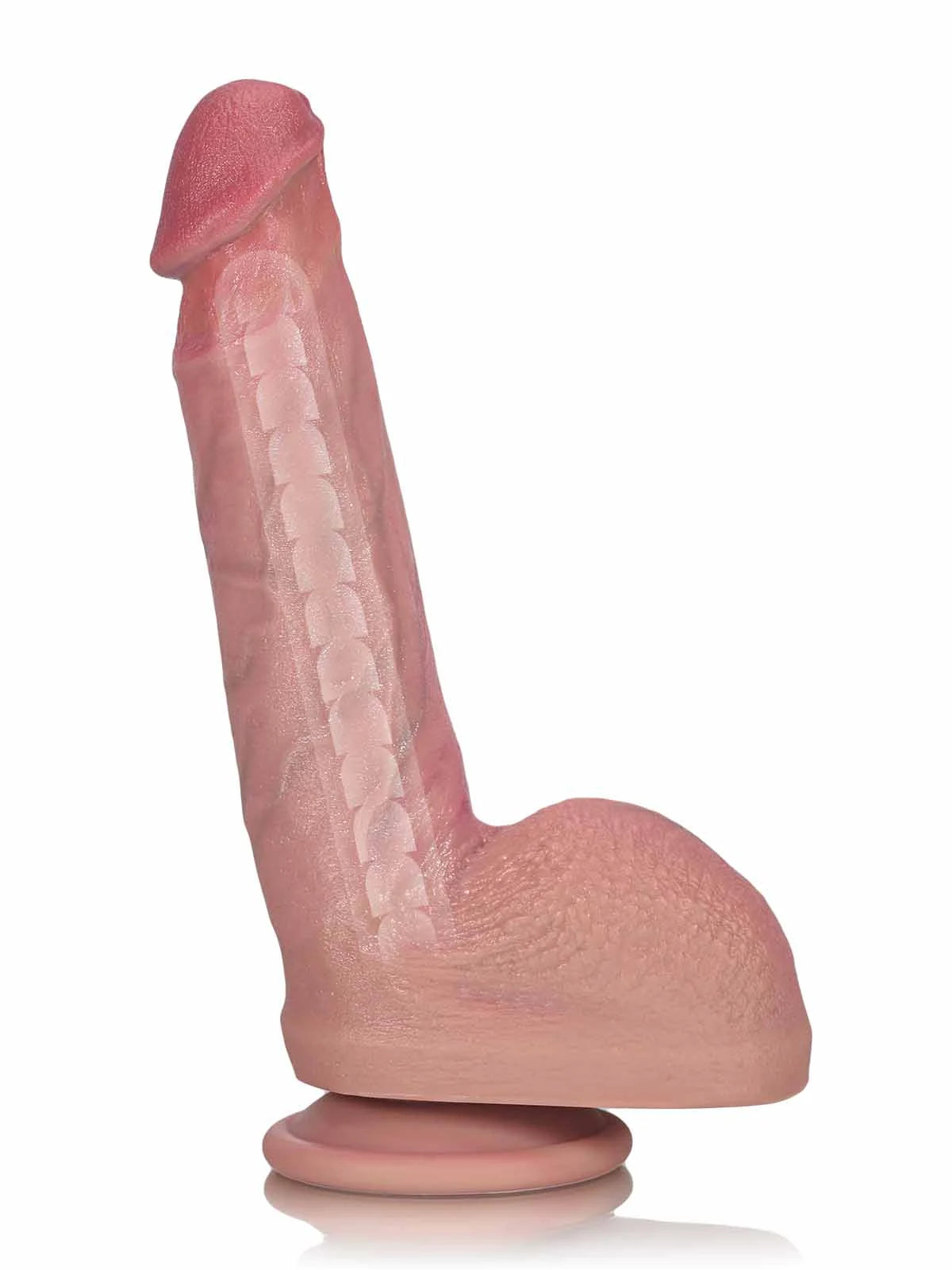 Jamie | 8.2" x 1.6" Upward Curved Realistic Dildo with Suction Cup for G Spot