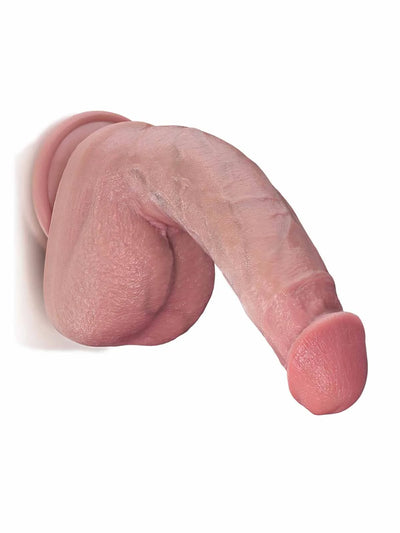 Jamie | 8.2" x 1.6" Upward Curved Realistic Dildo with Suction Cup for G Spot
