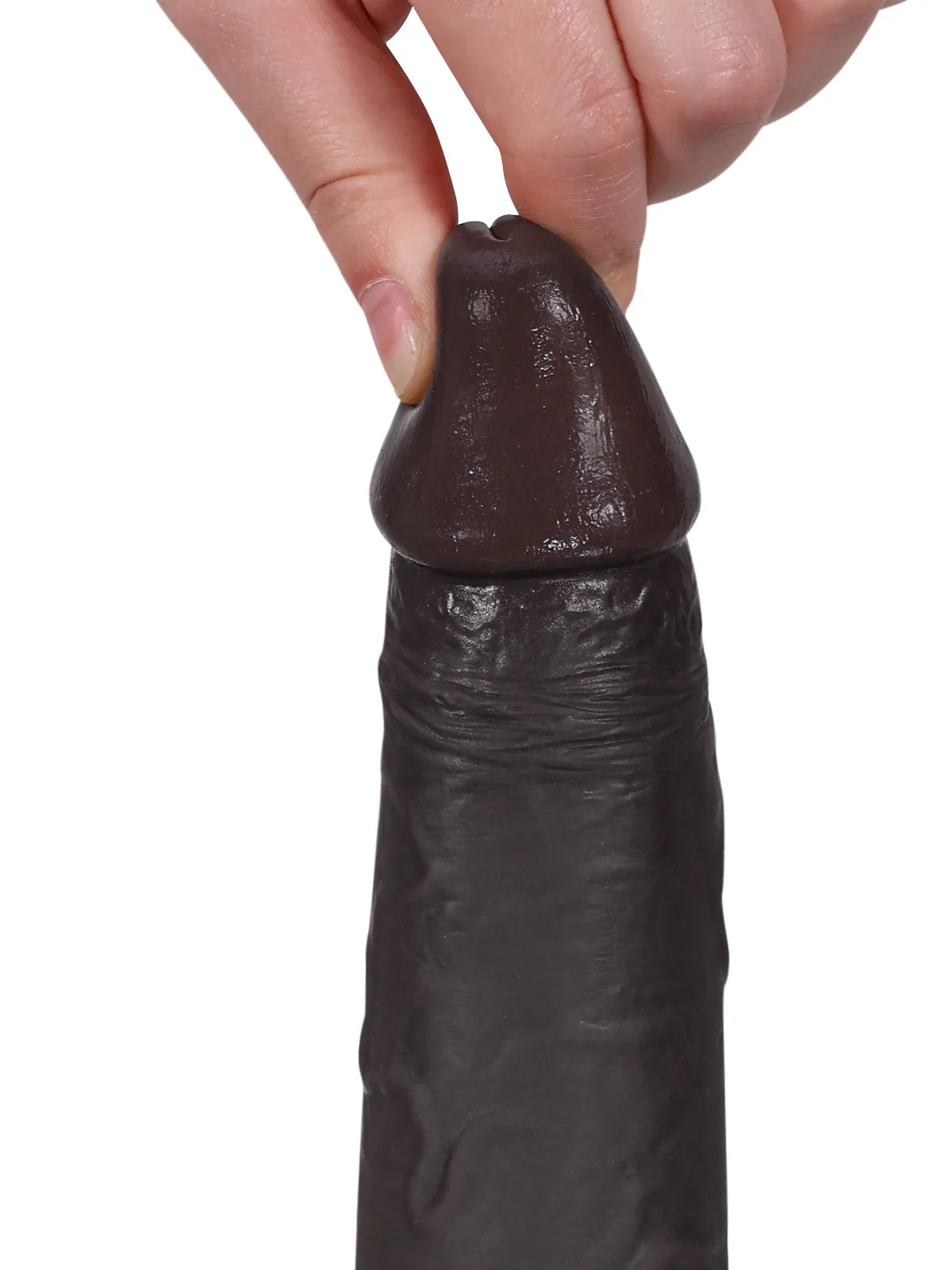 Billy | 8.4" x 1.8" Black Sliding Skin Dildo With Moving Balls