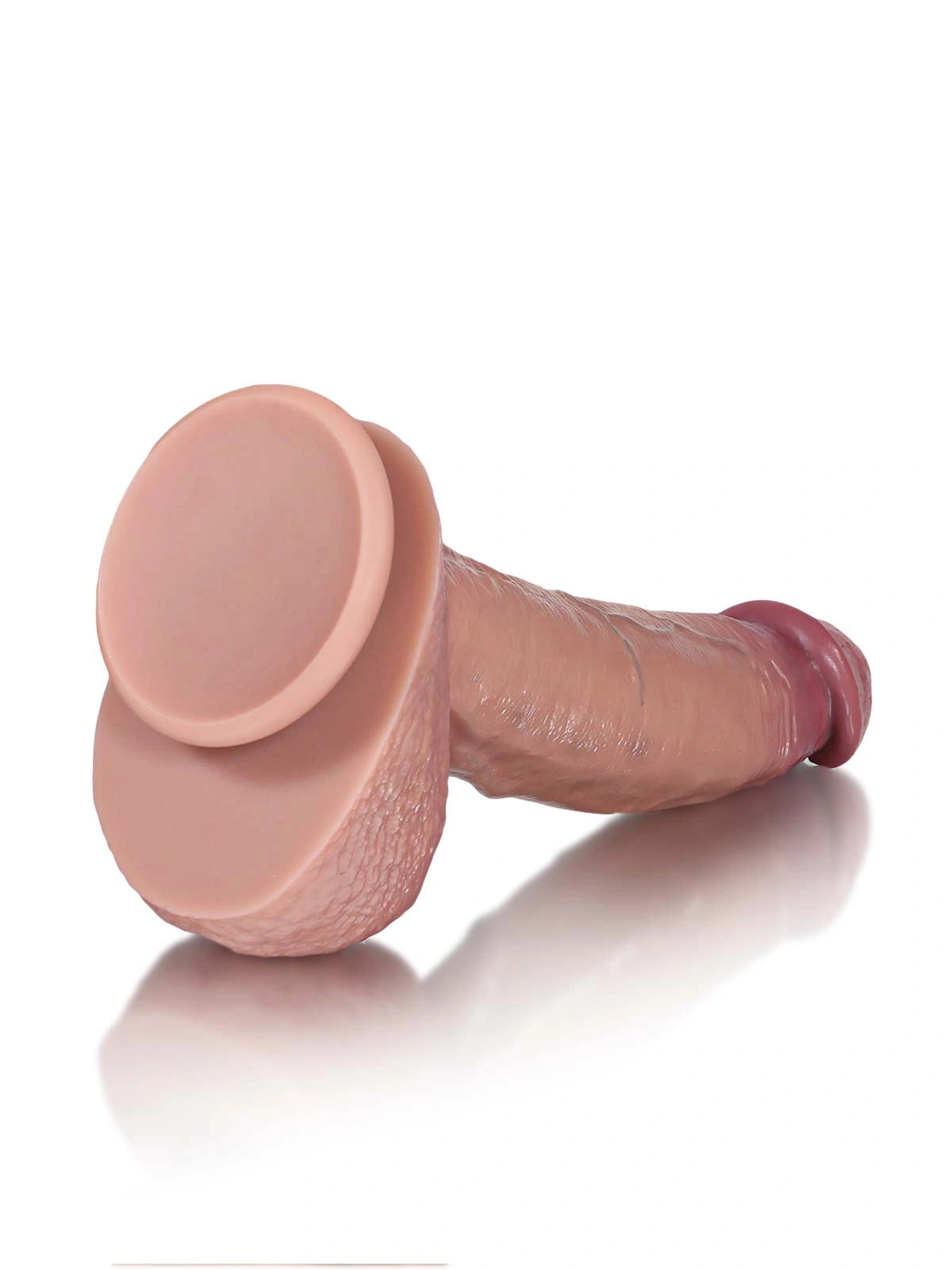 Beau | 8.5" x 2" Realistic Sliding Skin Dildo with Pronounced Head and Suction Cup
