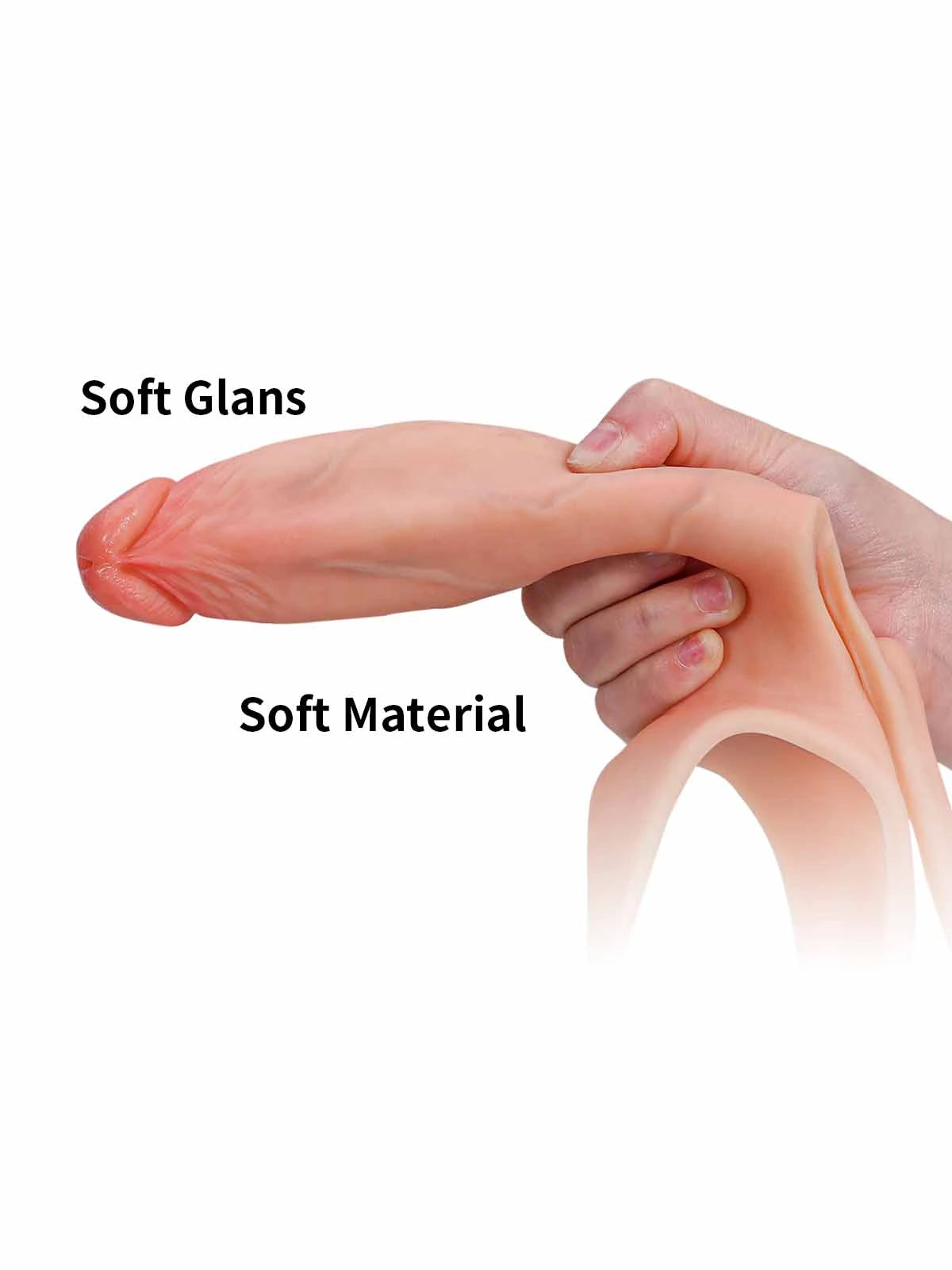 Emberfall | 7.5" x 2" Hollow Ultra Slim Open Ball Realistic Wearable  Strap-On Dildo