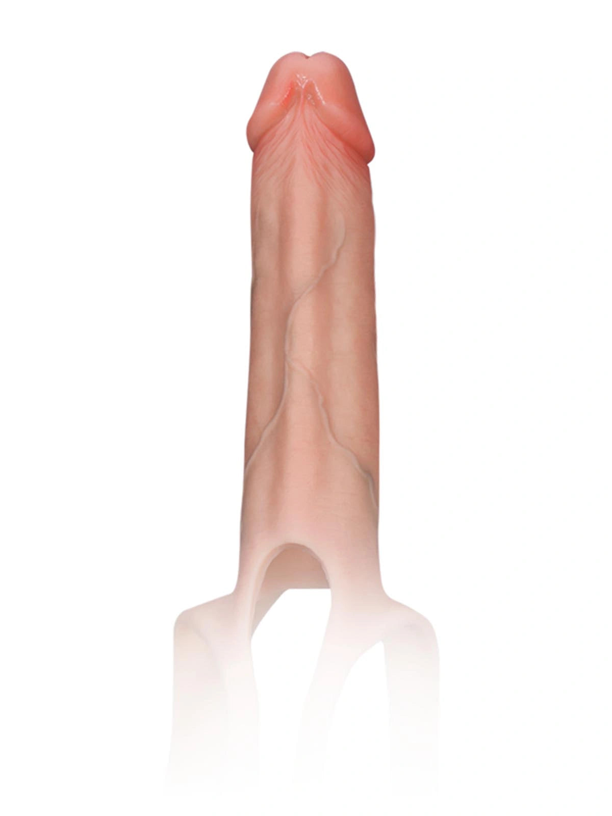 Seraphine | 8.3" x 2.2" Realistic Hollow Platinum Silicone Strap-On Dildo
