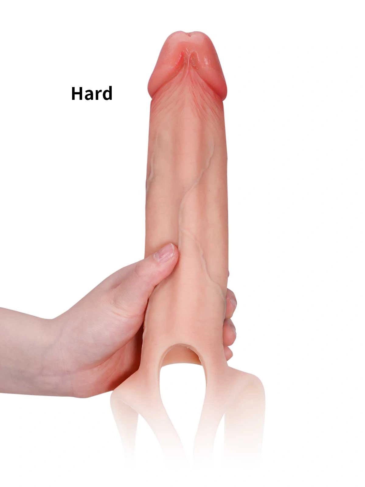 Seraphine | 8.3" x 2.2" Realistic Hollow Platinum Silicone Strap-On Dildo