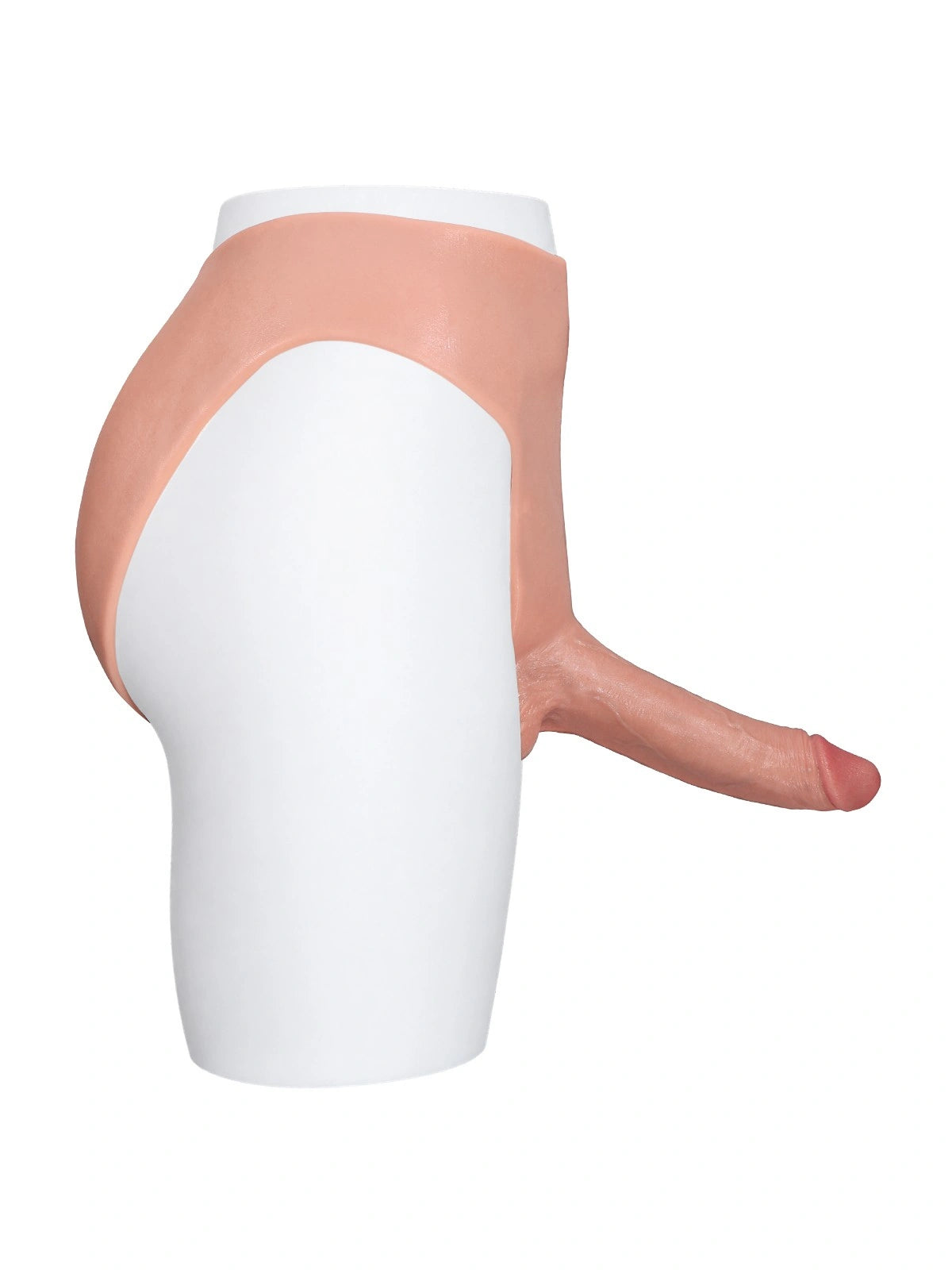 Emily | 7.8" x 2" Plus Size Full-Wrap Strap-On Panties with Realistic Dildo