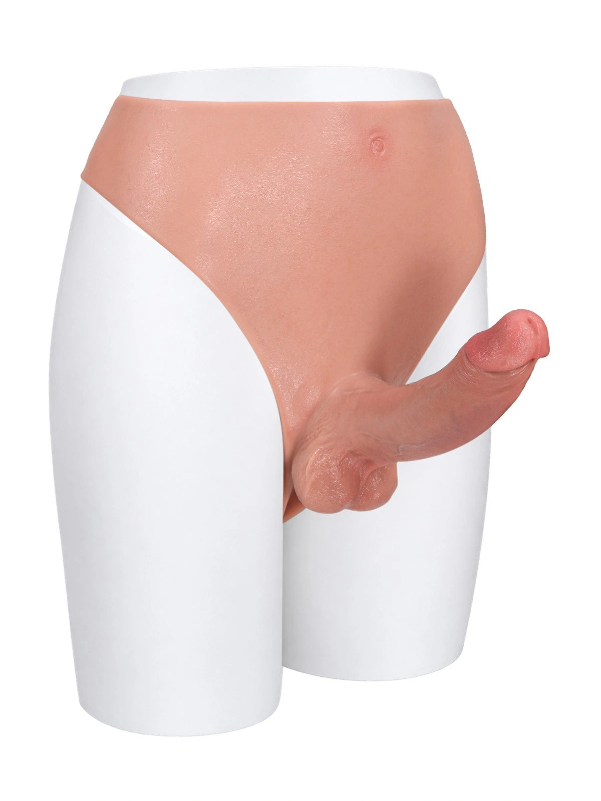 Emily | 7.8" x 2" Plus Size Full-Wrap Strap-On Panties with Realistic Dildo
