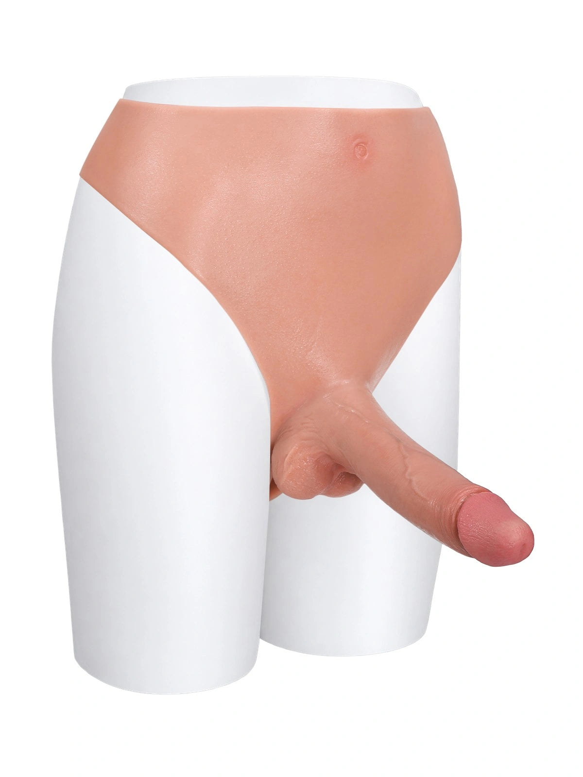 Emily | 7.8" x 2" Plus Size Full-Wrap Strap-On Panties with Realistic Dildo