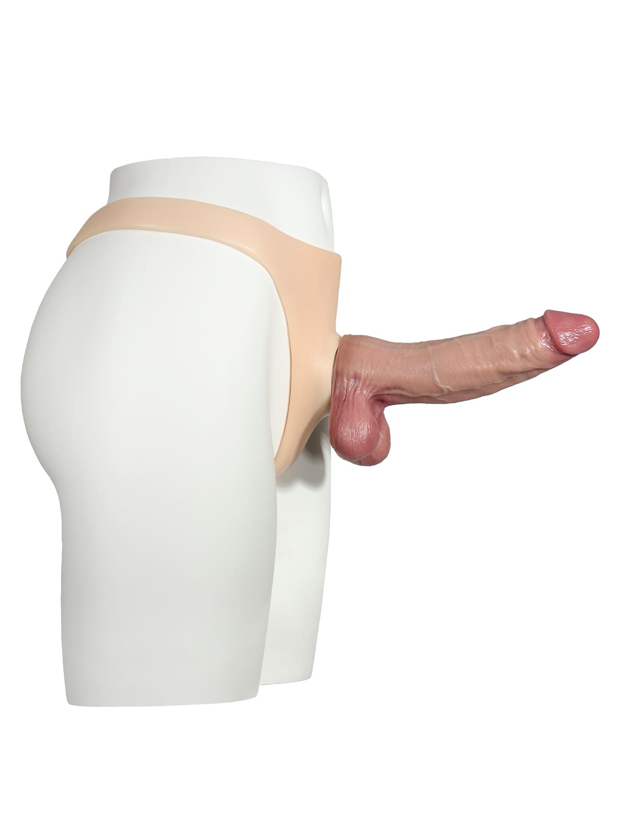 Correa de silicona con consolador anal vibrador para consolador con ventosa (consolador reemplazable no incluido)