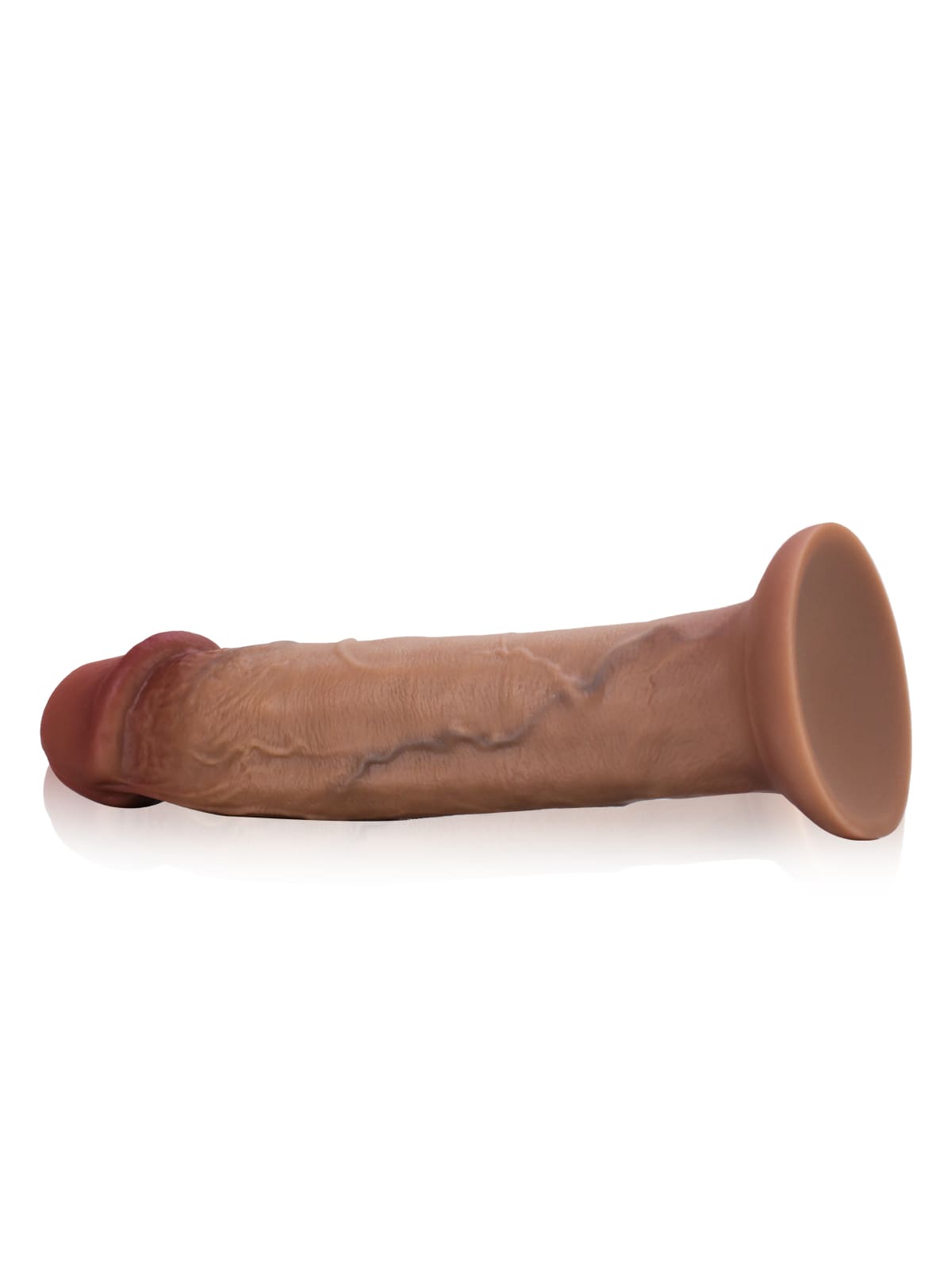 Simon L 11" X 2.5" Soft Brown Realistic Huge Thick Suction Cup Dildo