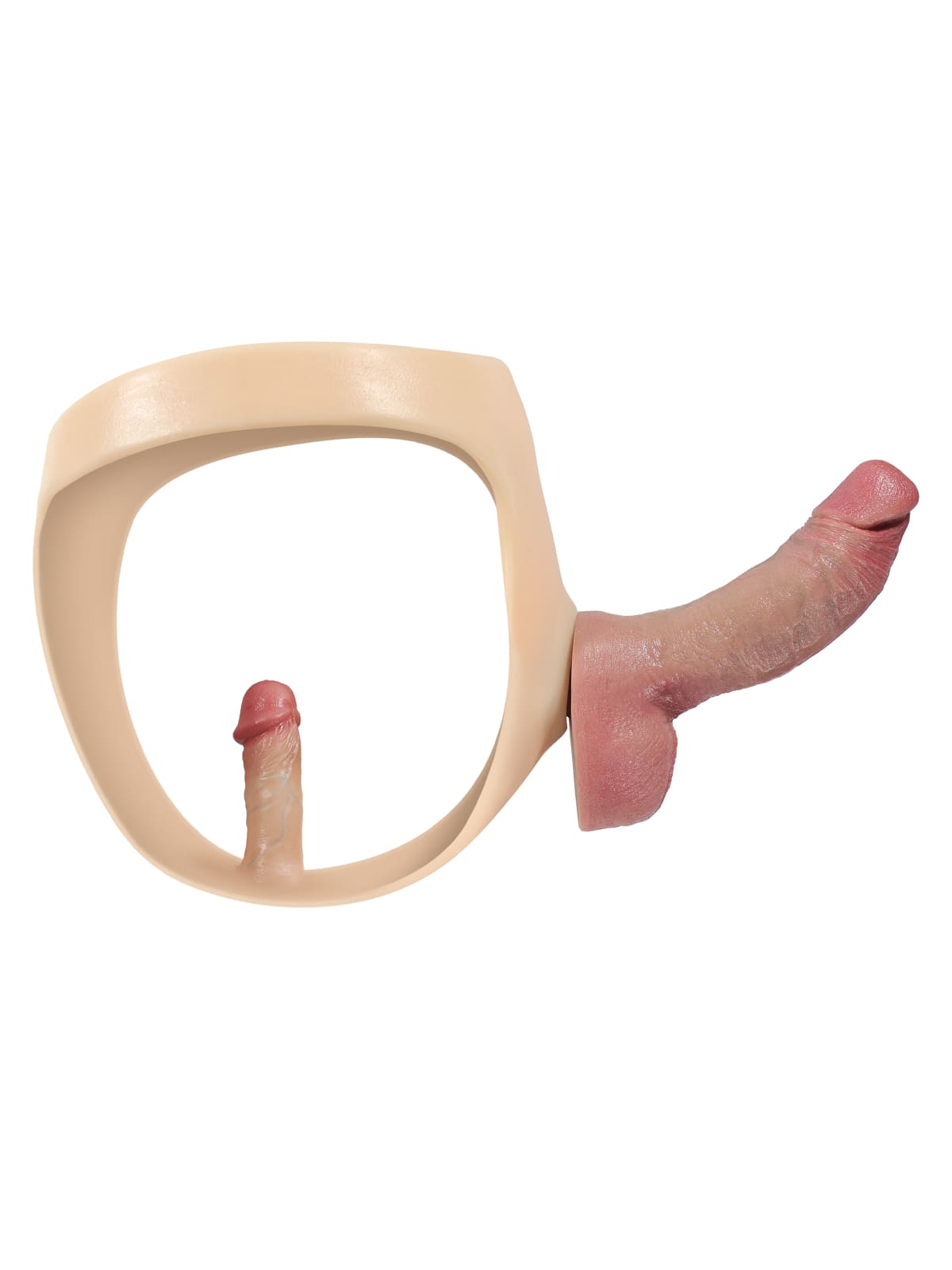 Correa de silicona con consolador anal vibrador para consolador con ventosa (consolador reemplazable no incluido)