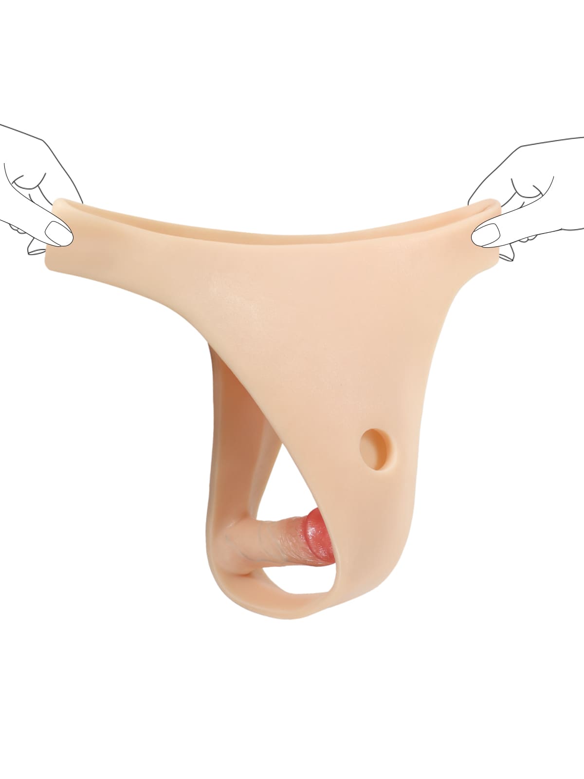 Correa de silicona con consolador anal vibrador para consolador con ventosa (consolador reemplazable no incluido)