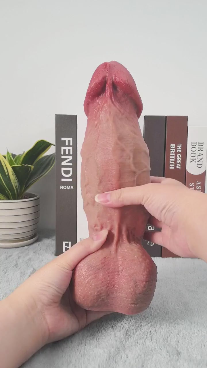 Diego 11" x 3.1" Flesh Extra Realistic Huge And Thick Anal Dildo
