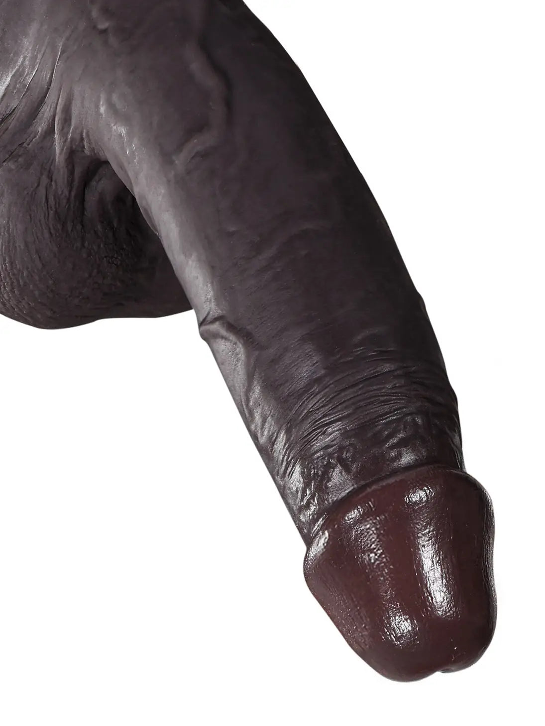 Billy | 8.4" x 1.8" Black Sliding Skin Dildo With Moving Balls